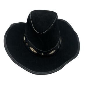 Winfield Cover Co San Francisco Men's Black Suede Cowboy Hat Size S